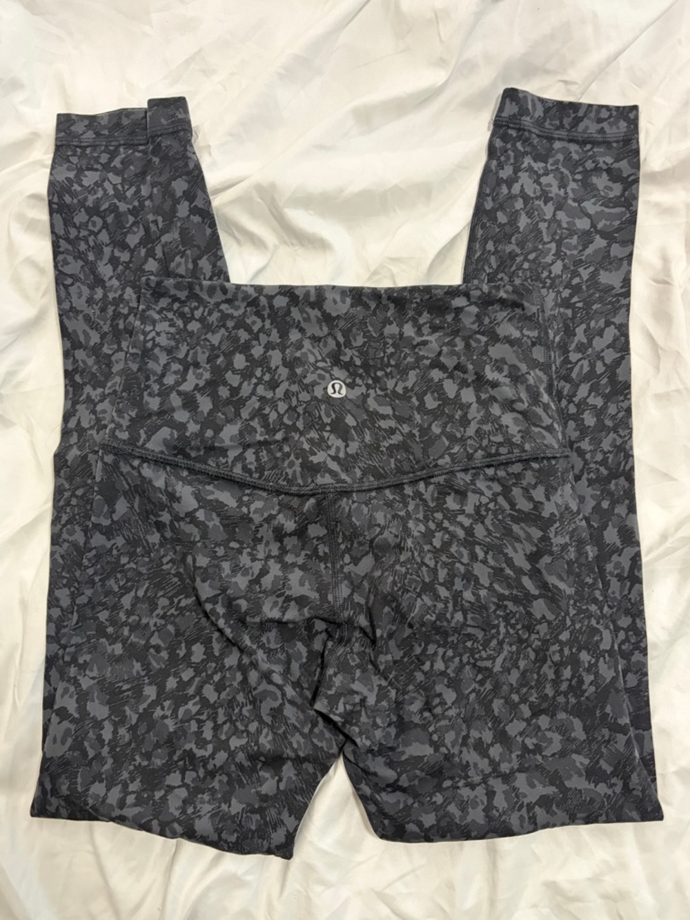 Lululemon Align Leggings Black & Charcoal Printed Leggings 4